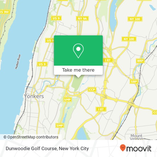 Dunwoodie Golf Course map