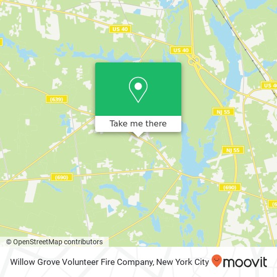 Mapa de Willow Grove Volunteer Fire Company