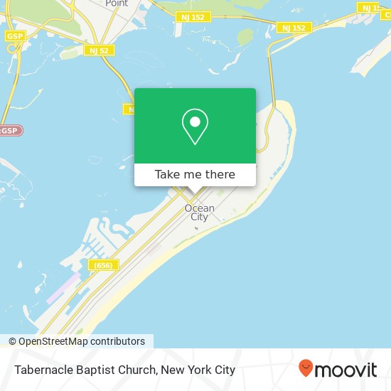 Tabernacle Baptist Church map