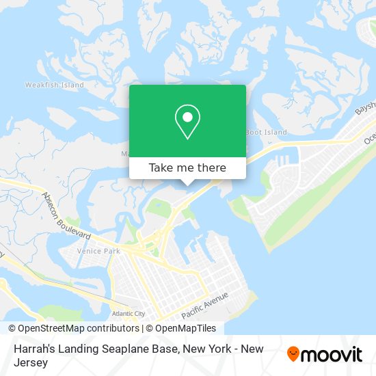 Harrah's Landing Seaplane Base map