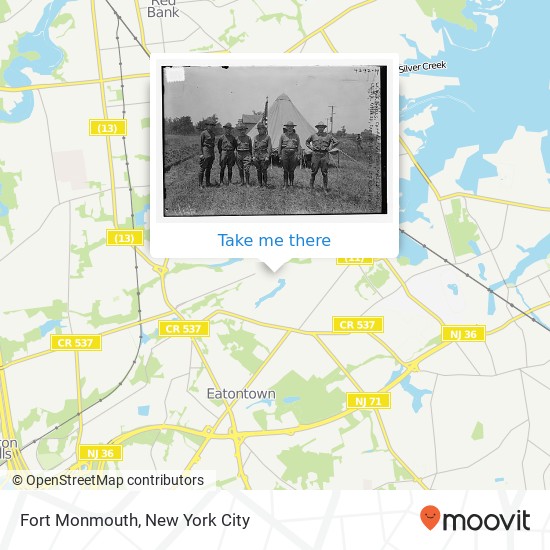 Fort Monmouth map