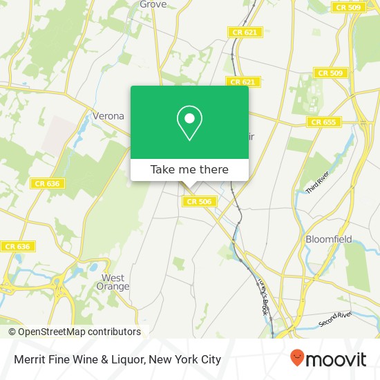 Mapa de Merrit Fine Wine & Liquor