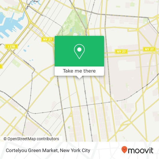Mapa de Cortelyou Green Market