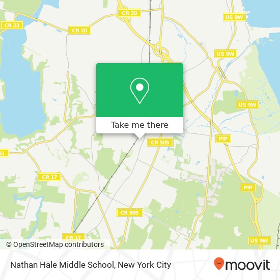 Mapa de Nathan Hale Middle School