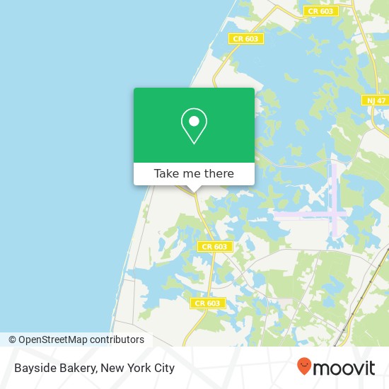 Bayside Bakery map