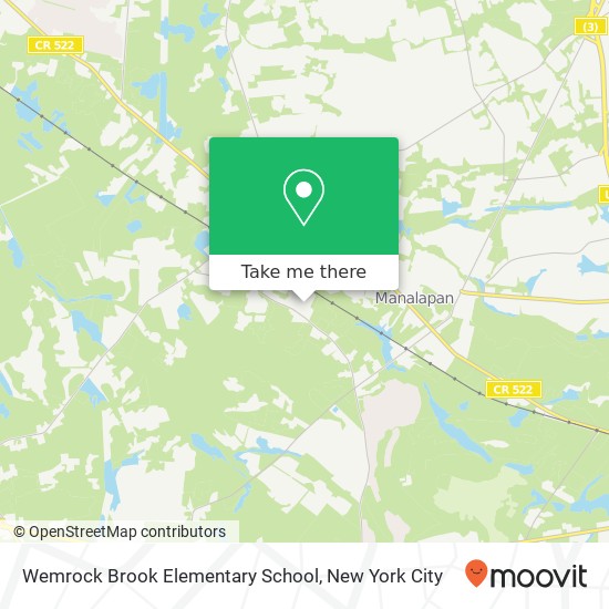 Wemrock Brook Elementary School map