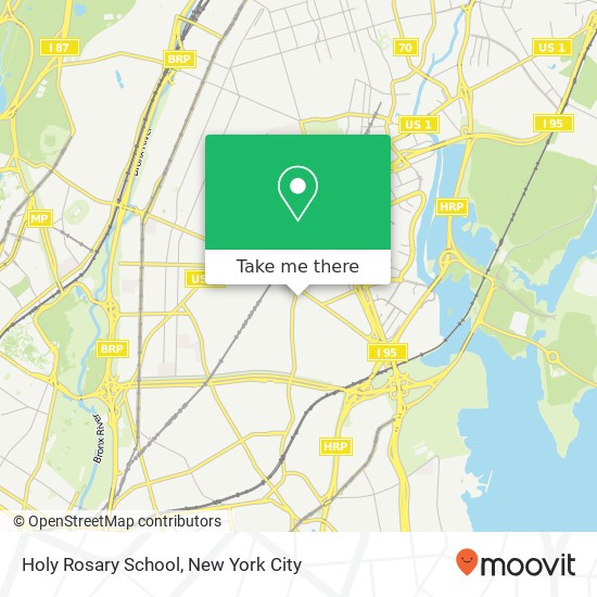 Holy Rosary School map