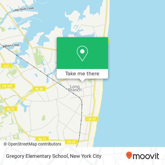 Mapa de Gregory Elementary School