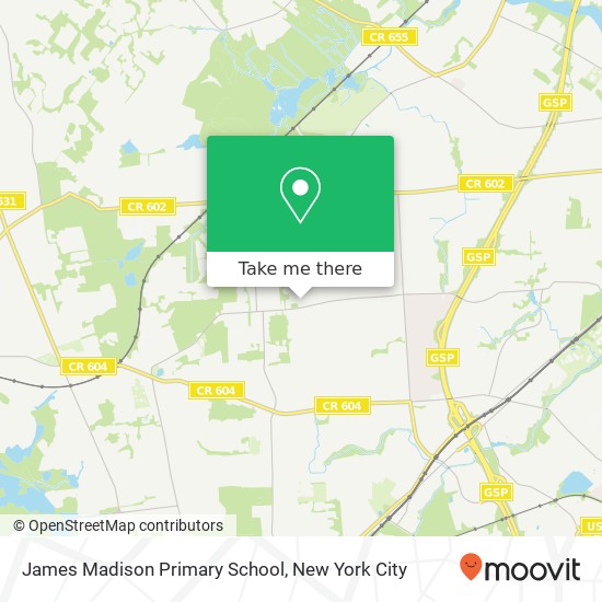 James Madison Primary School map