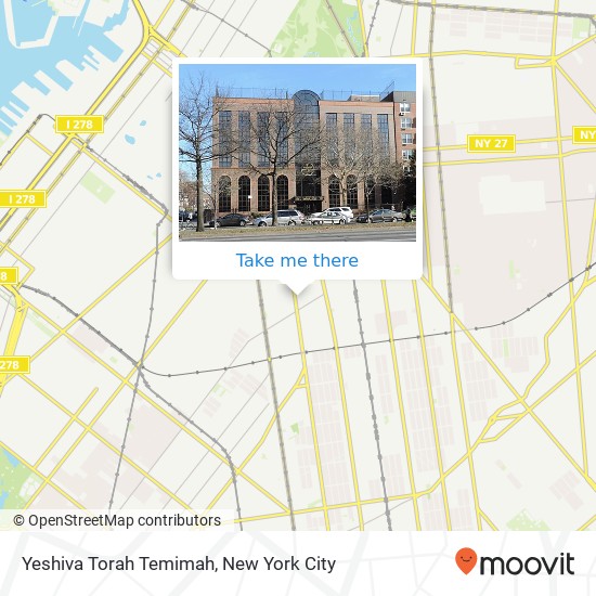 Mapa de Yeshiva Torah Temimah