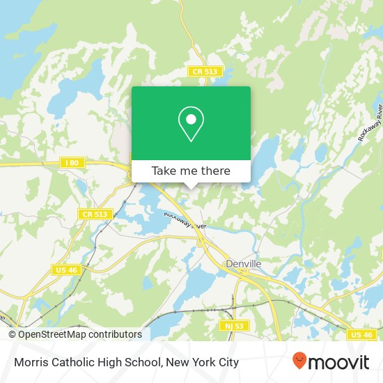 Morris Catholic High School map