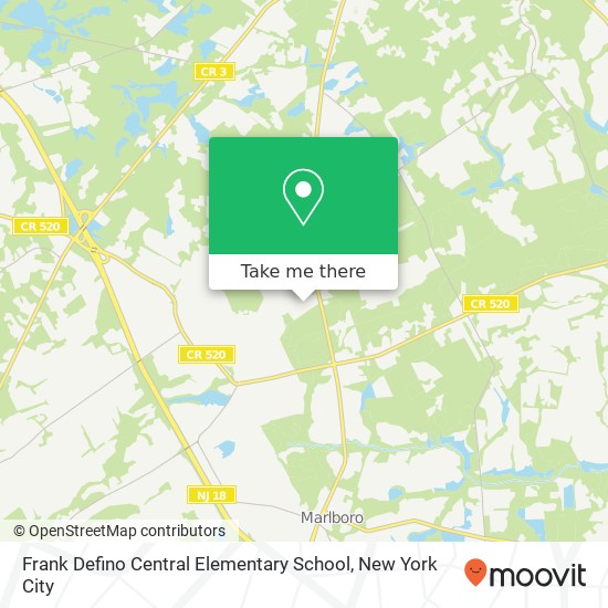 Frank Defino Central Elementary School map