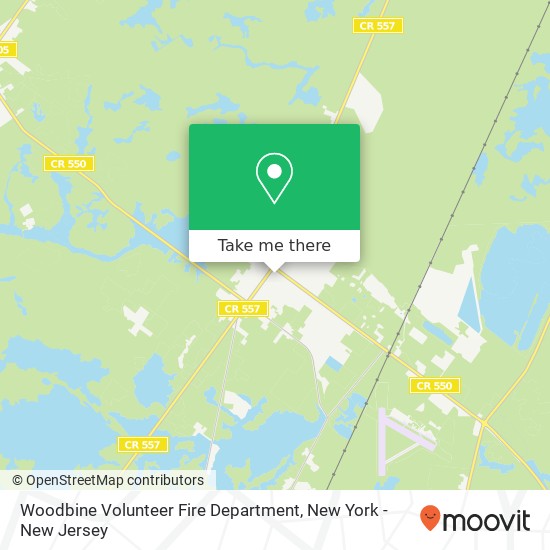 Mapa de Woodbine Volunteer Fire Department