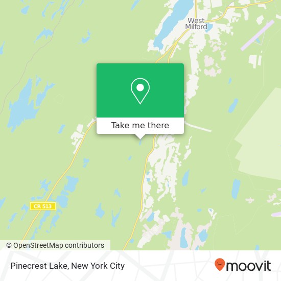 Mapa de Pinecrest Lake