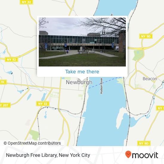 Mapa de Newburgh Free Library