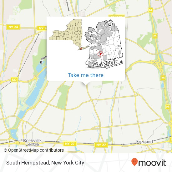 South Hempstead map