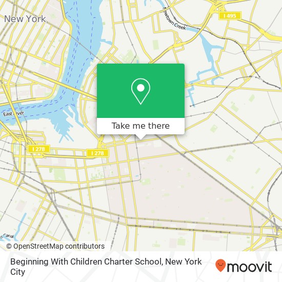 Mapa de Beginning With Children Charter School