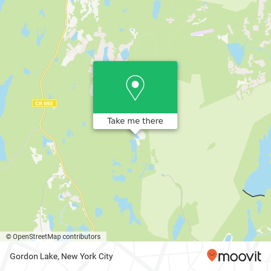 Mapa de Gordon Lake