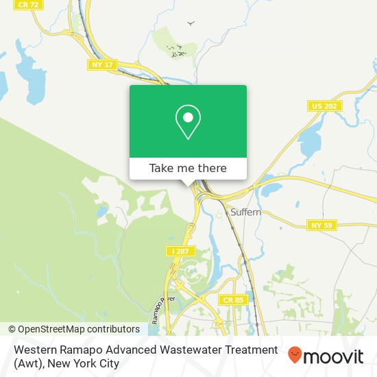 Mapa de Western Ramapo Advanced Wastewater Treatment (Awt)