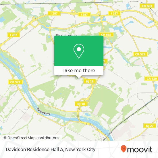 Mapa de Davidson Residence Hall A