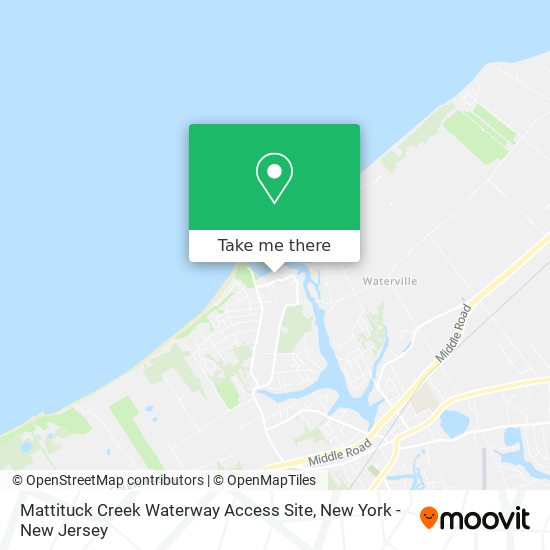 Mattituck Creek Waterway Access Site map