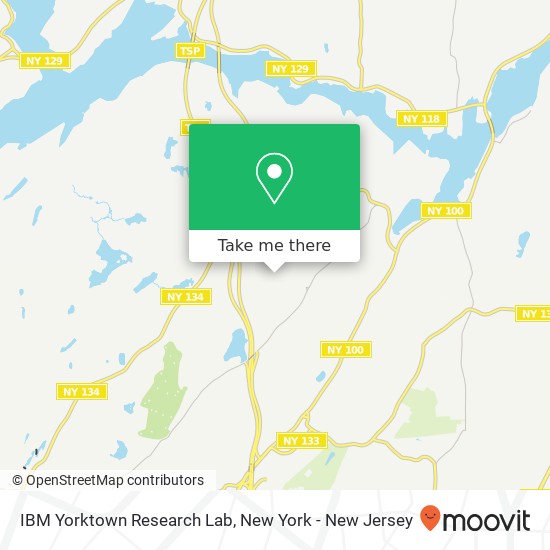 Mapa de Ibm Yorktown Research Lab