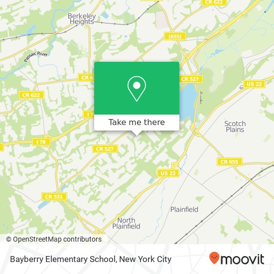 Mapa de Bayberry Elementary School