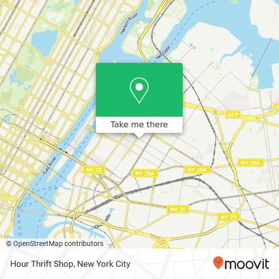 Hour Thrift Shop map