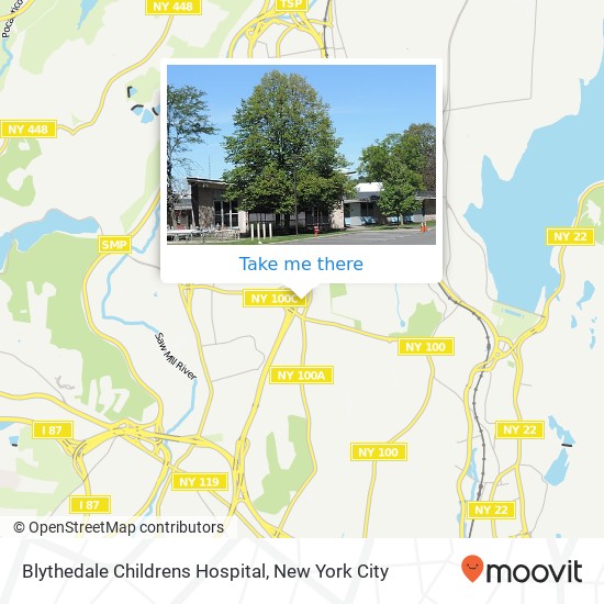 Blythedale Childrens Hospital map