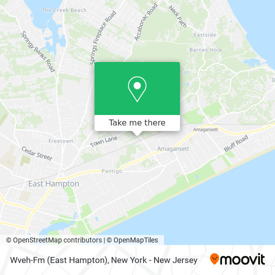 Wveh-Fm (East Hampton) map