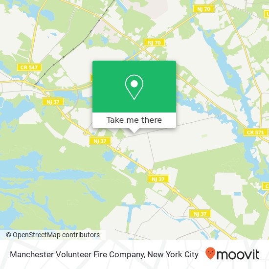 Mapa de Manchester Volunteer Fire Company
