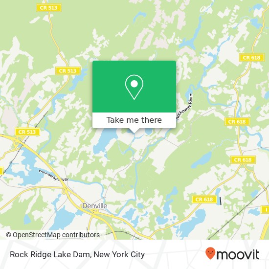 Mapa de Rock Ridge Lake Dam