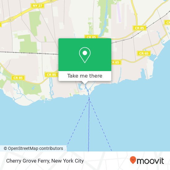 Cherry Grove Ferry map