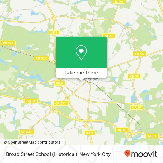 Mapa de Broad Street School (Historical)