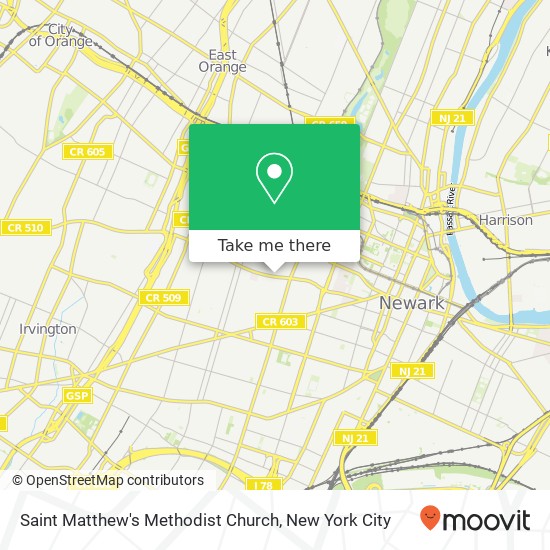 Saint Matthew's Methodist Church map