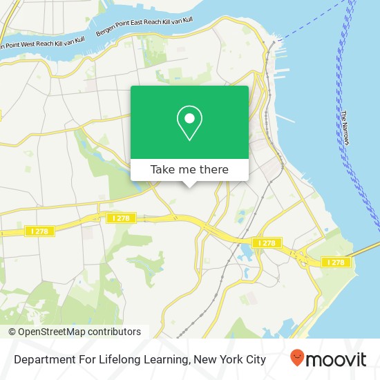 Department For Lifelong Learning map