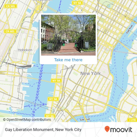 Mapa de Gay Liberation Monument