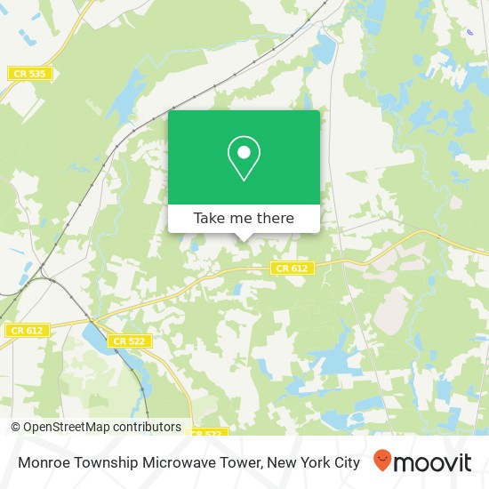 Monroe Township Microwave Tower map