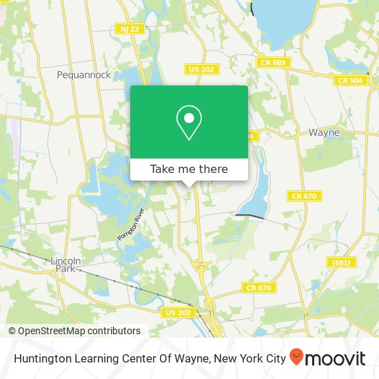 Mapa de Huntington Learning Center Of Wayne