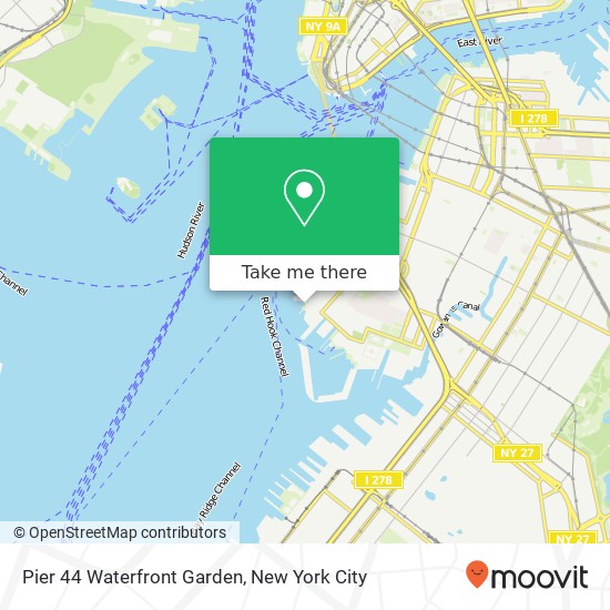 Pier 44 Waterfront Garden map