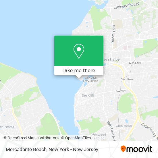 Mercadante Beach map