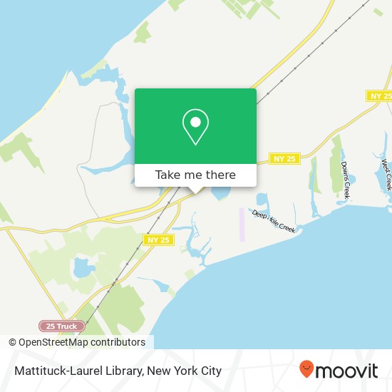 Mattituck-Laurel Library map