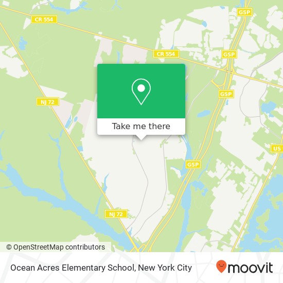 Ocean Acres Elementary School map