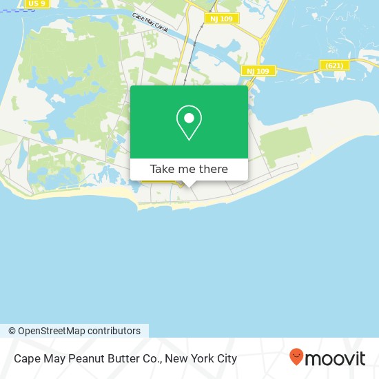 Mapa de Cape May Peanut Butter Co.