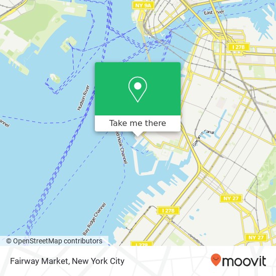 Mapa de Fairway Market