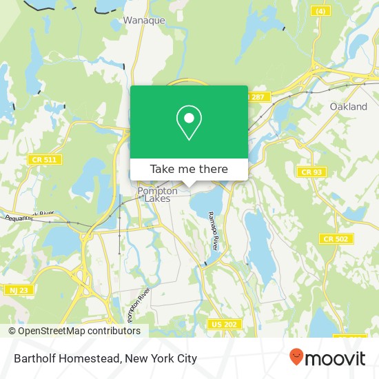 Bartholf Homestead map