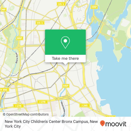 Mapa de New York City Children's Center Bronx Campus