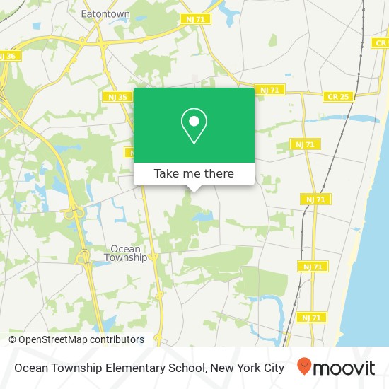 Ocean Township Elementary School map