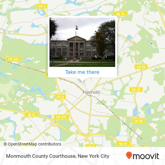 Mapa de Monmouth County Courthouse