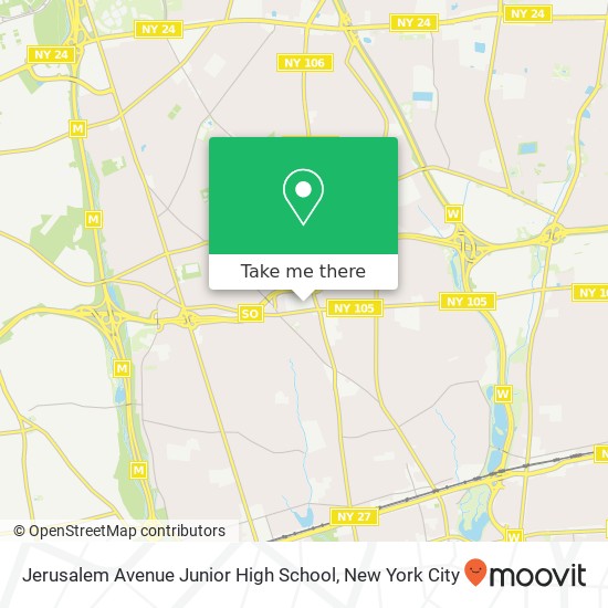 Jerusalem Avenue Junior High School map